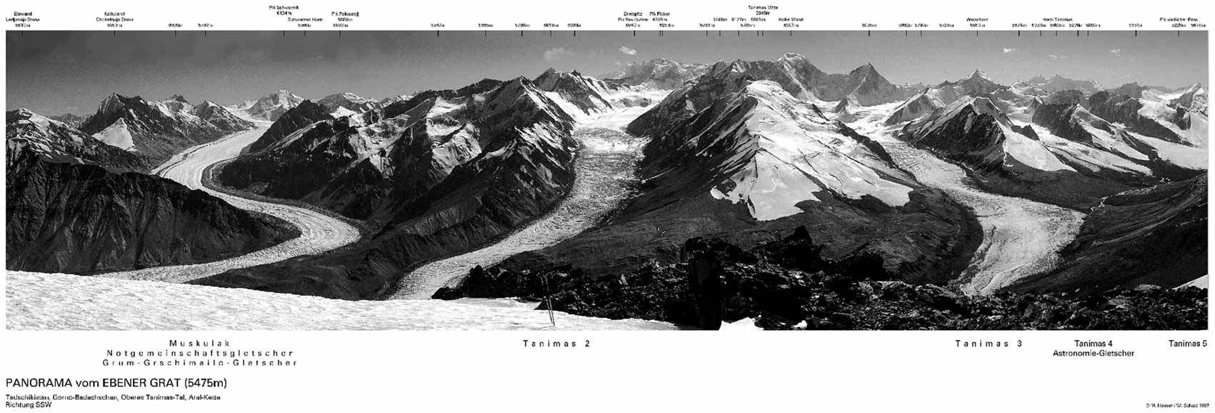 Ebener-Grat Panorama s/w